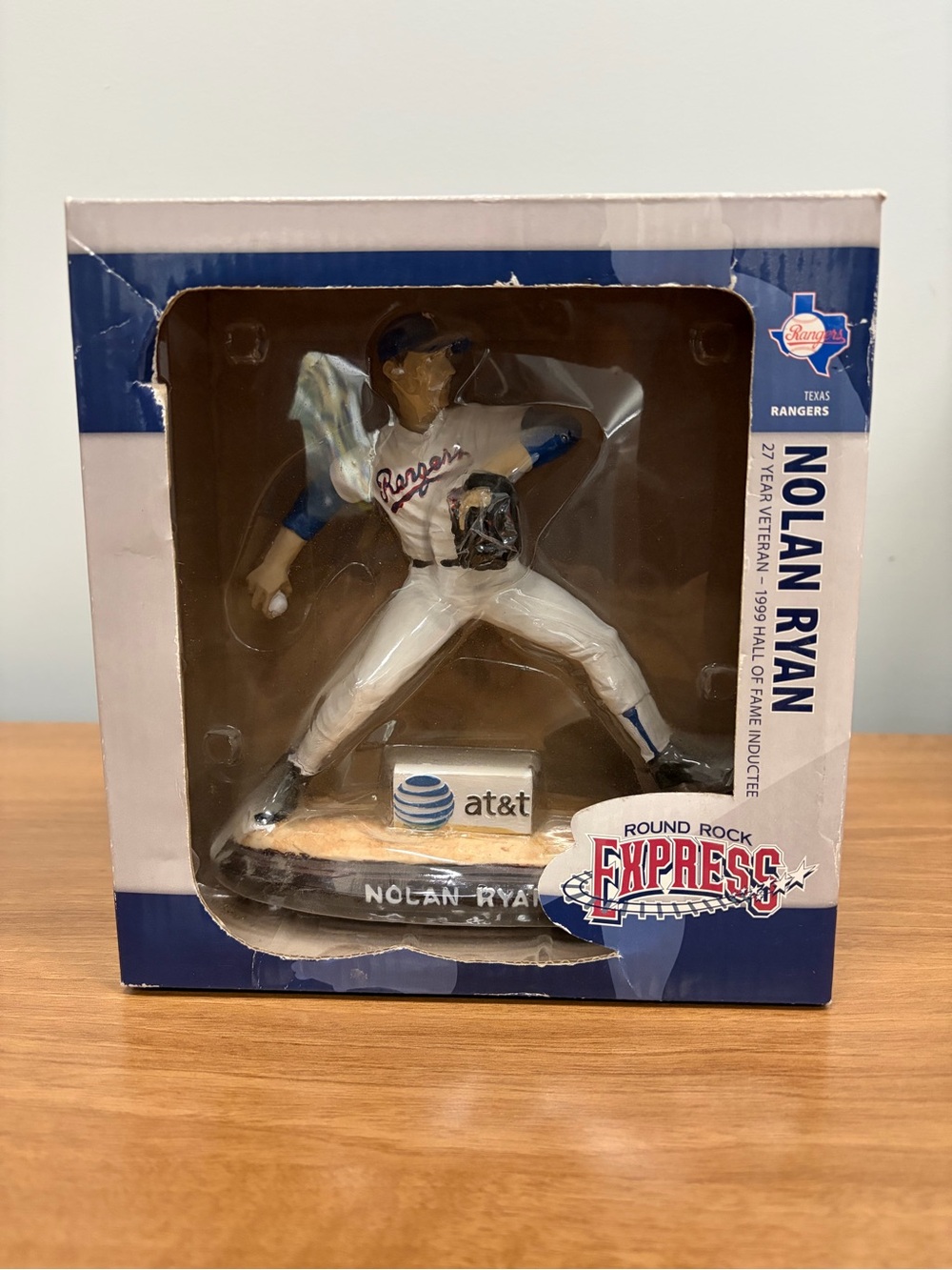 Nolan Ryan 2008 Texas Rangers "Career Collection" Figure Round Rock Express
